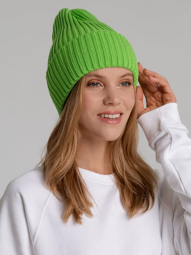 Шапка Yong, светло-зеленая (салатовая) - фото 3