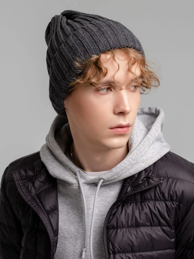 Шапка Norfold, черный меланж - фото 5