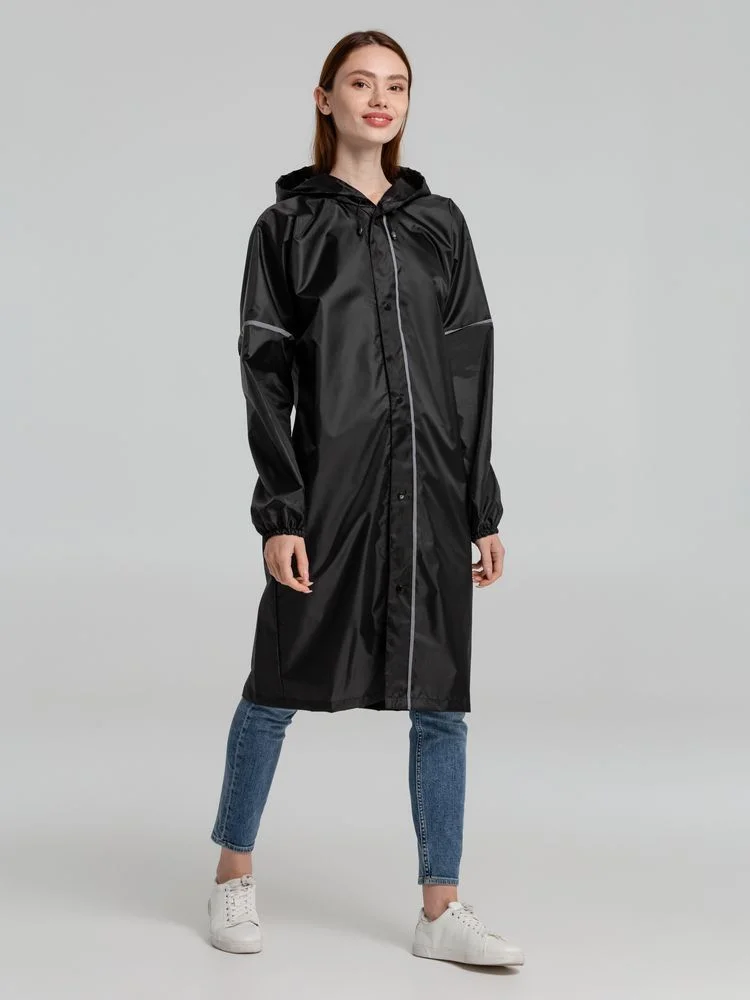 Дождевик со светоотражающими элементами Rainman Blink, черный - фото 5