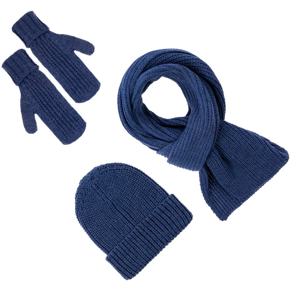 Варежки Nordkyn синий меланж - фото 3