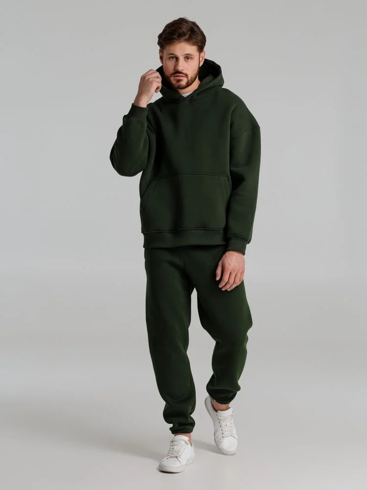 Худи Kulonga Oversize темно-зеленый хаки - фото 11