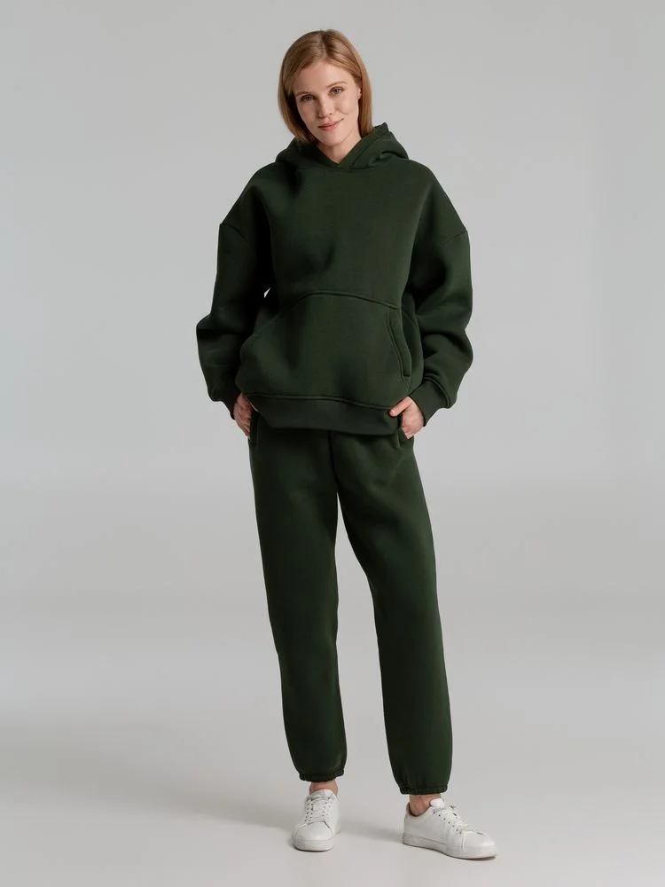 Худи Kulonga Oversize темно-зеленый хаки - фото 13