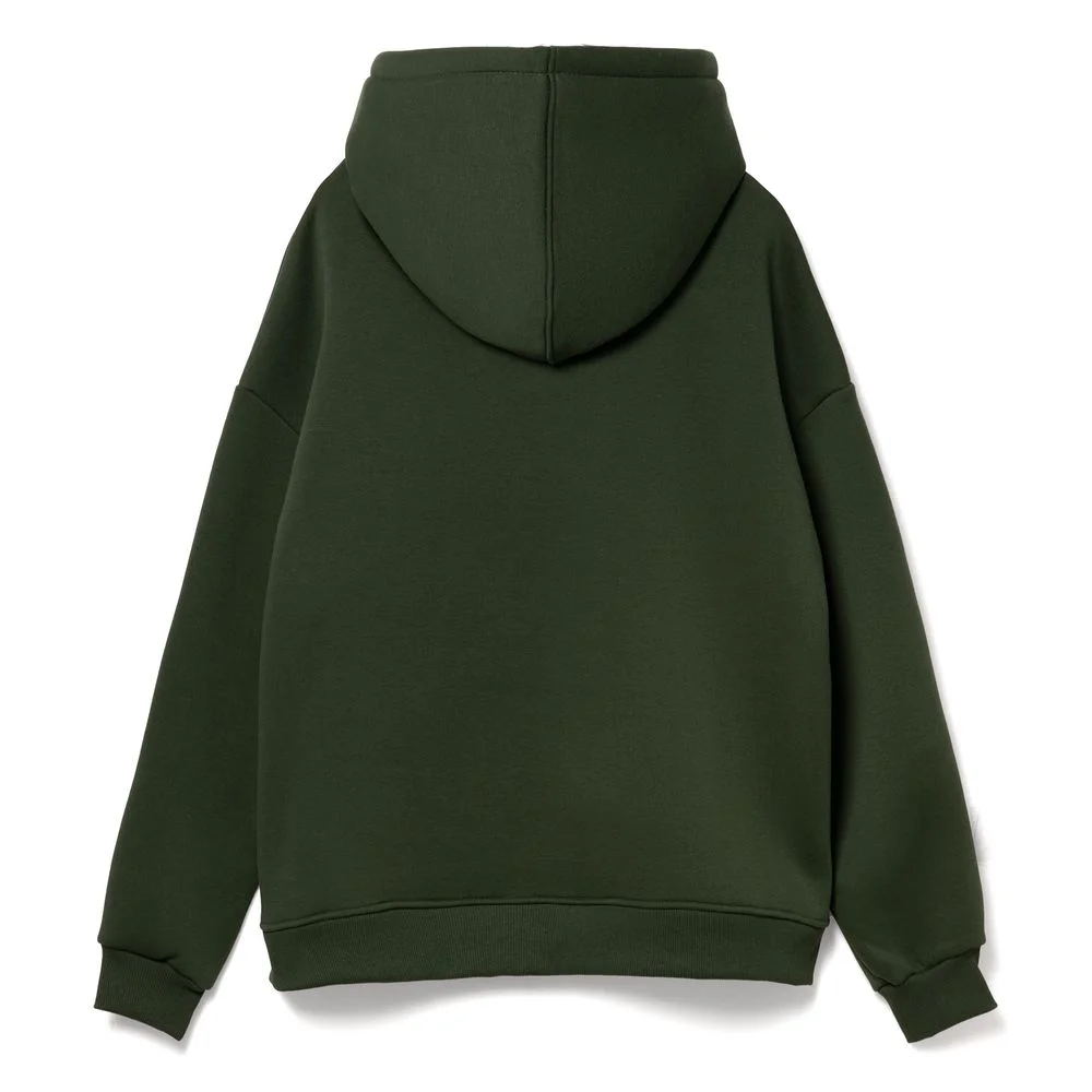 Худи Kulonga Oversize темно-зеленый хаки - фото 2