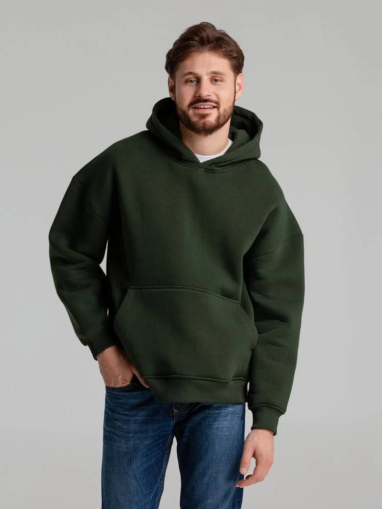 Худи Kulonga Oversize темно-зеленый хаки - фото 9