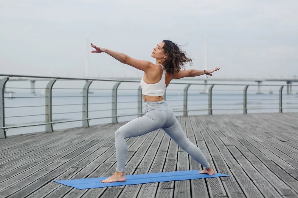 Складной коврик для занятий спортом Flatters синий - фото 6