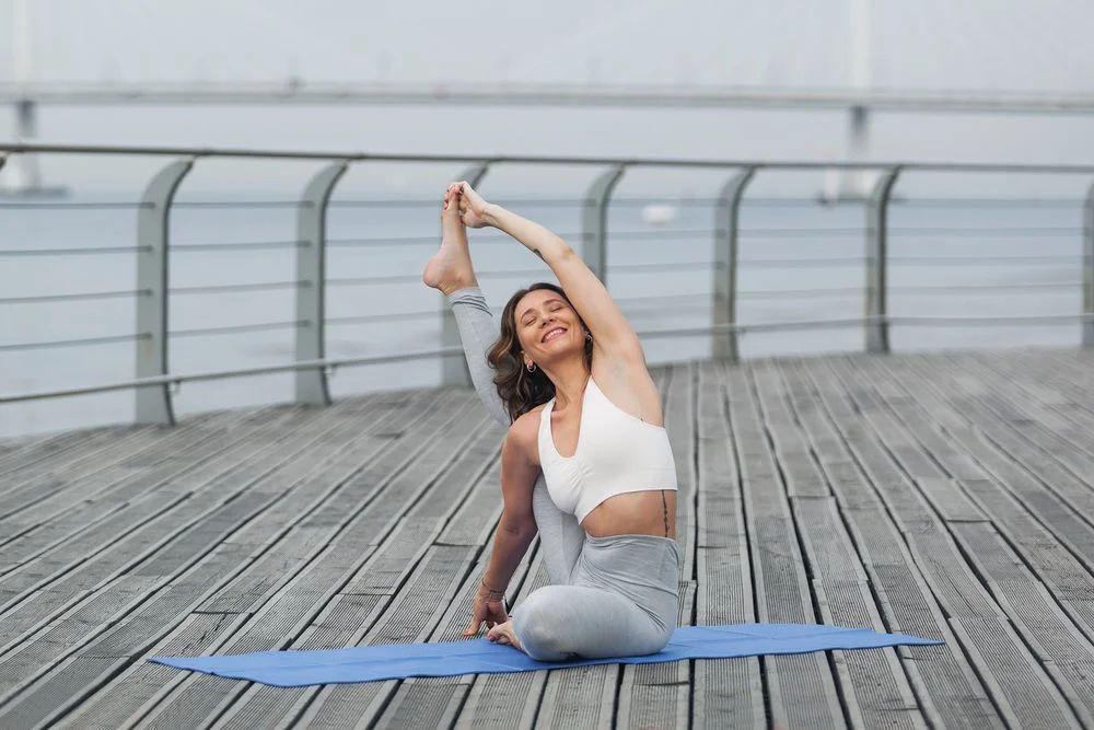 Складной коврик для занятий спортом Flatters синий - фото 7