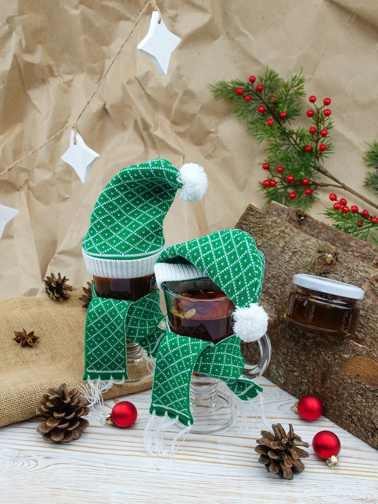 Шарфик на игрушку Dress Cup, зеленый - фото 3