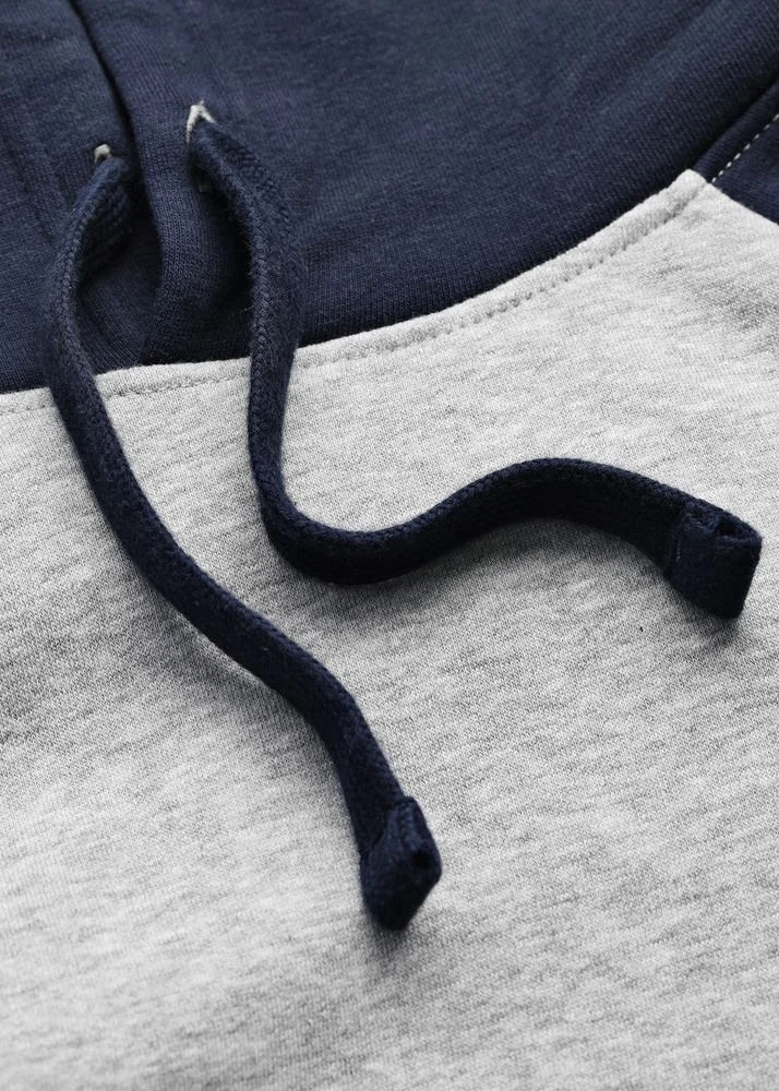 Толстовка унисекс Seattle, темный меланж с черным - фото 4