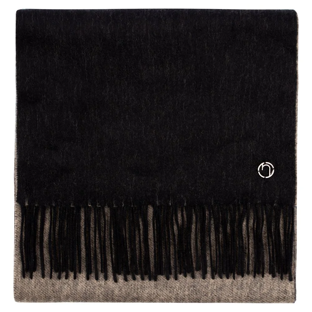 Палантин Charming, черный с бежевым - фото 2