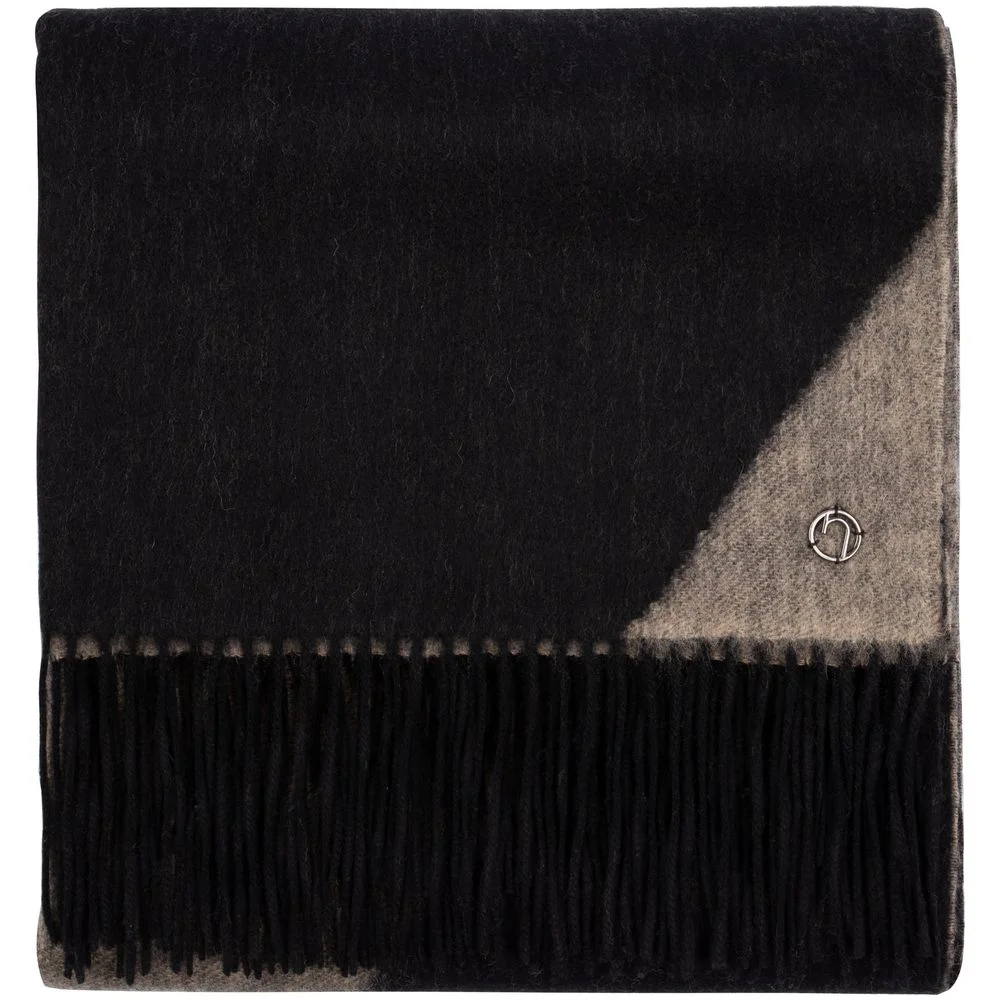 Палантин Charming, черный с бежевым - фото 4