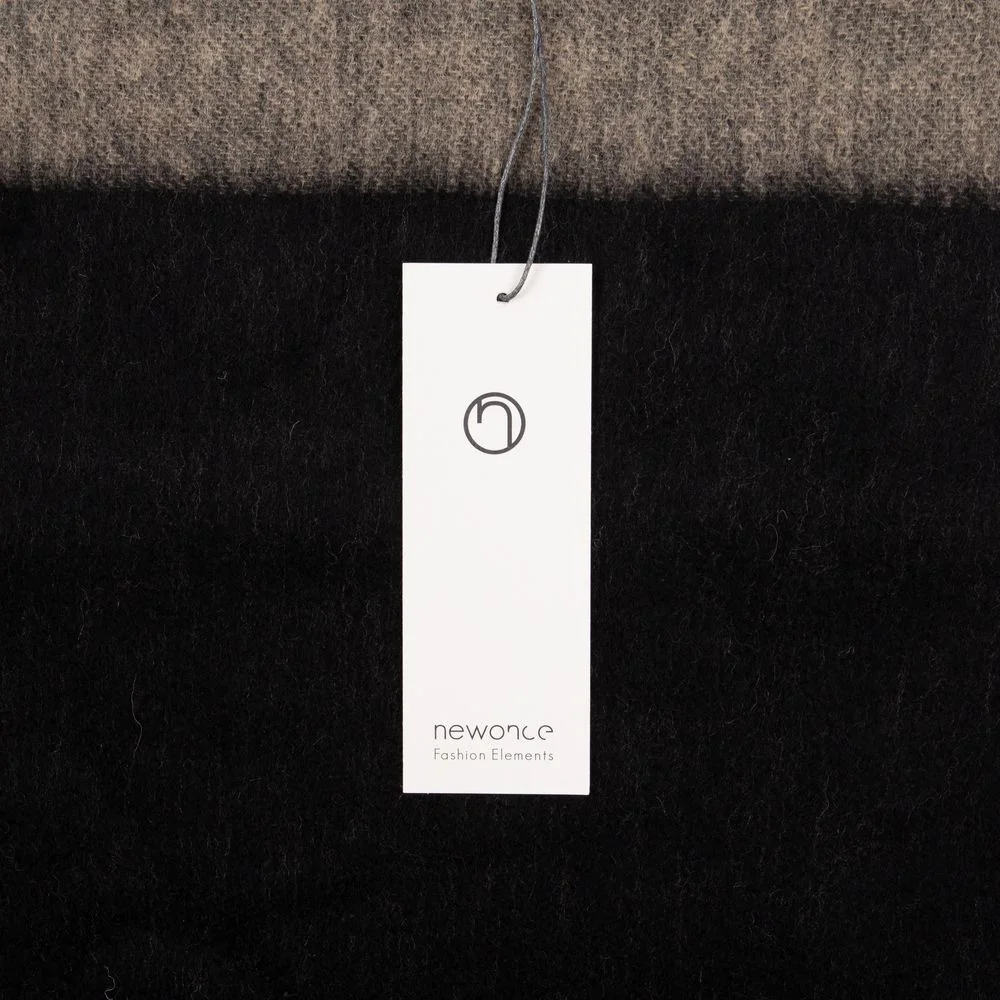 Палантин Charming, черный с бежевым - фото 7