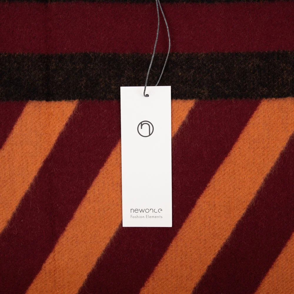 Палантин Charming коричневый с оранжевым - фото 10