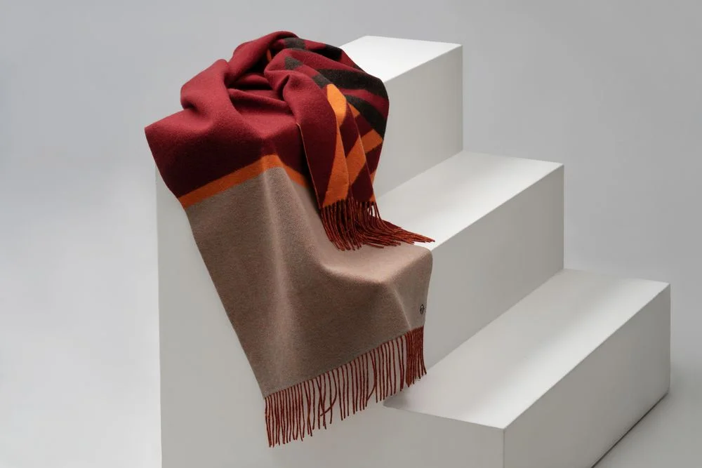 Палантин Charming коричневый с оранжевым - фото 15