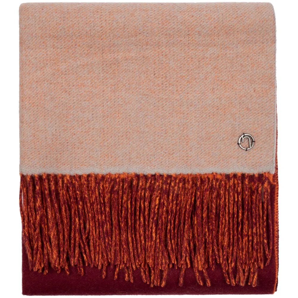 Палантин Charming коричневый с оранжевым - фото 2