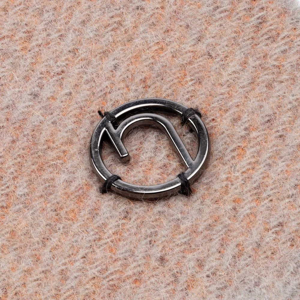 Палантин Charming коричневый с оранжевым - фото 5