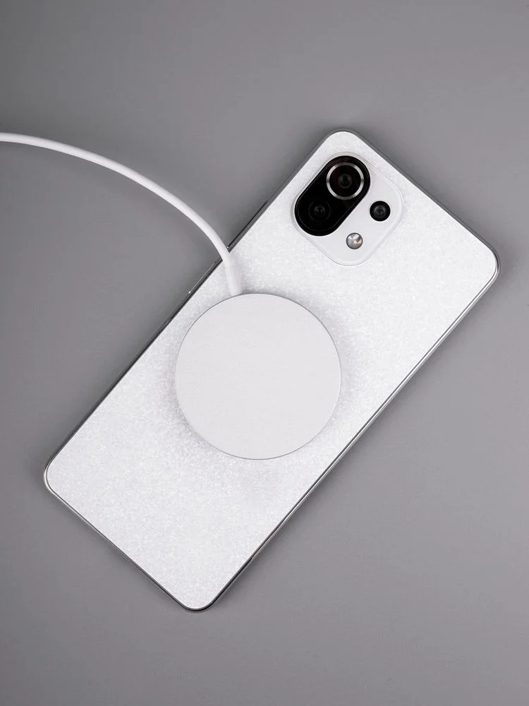 Беспроводное зарядное устройство с магнитами Magmate серебристое - фото 6