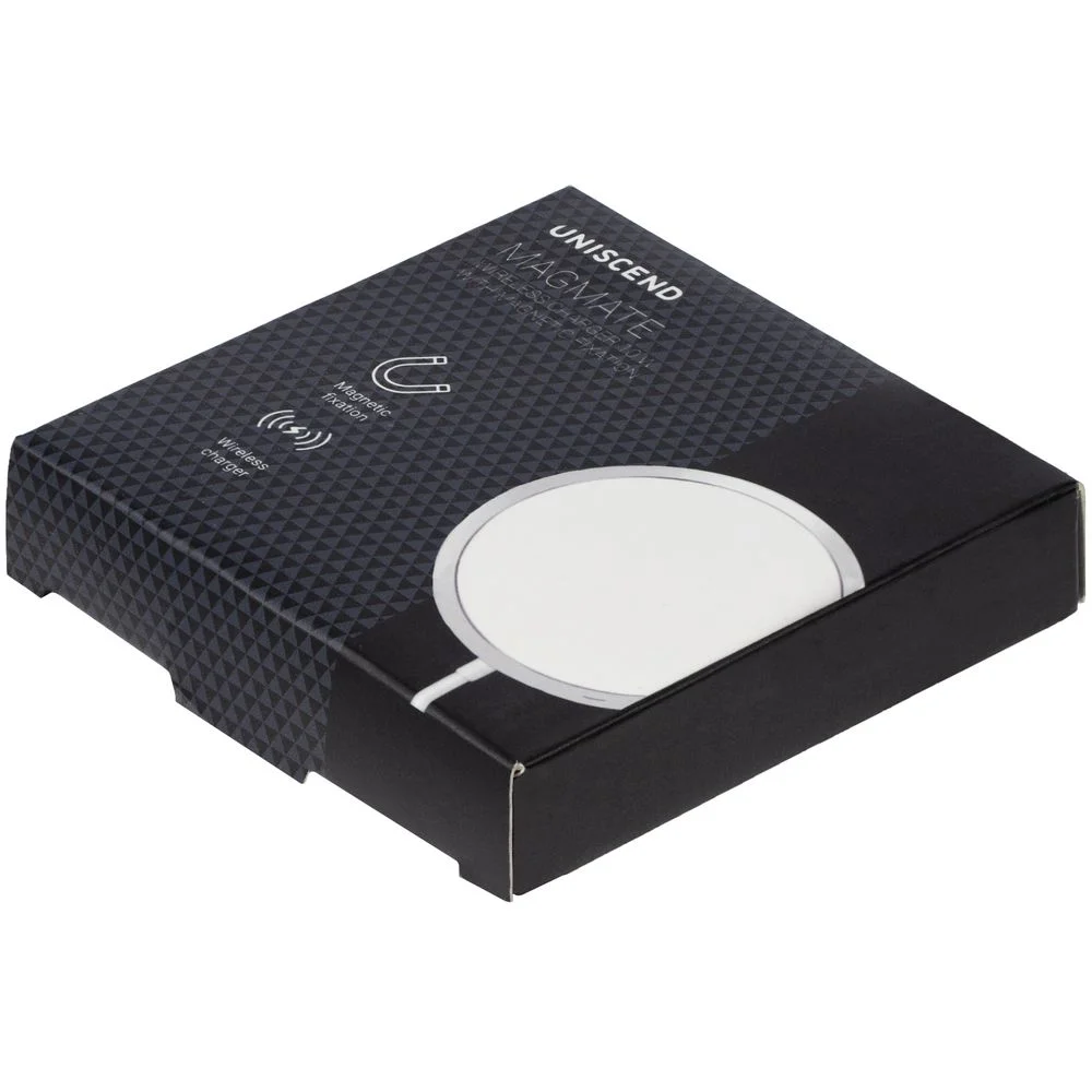 Беспроводное зарядное устройство с магнитами Magmate серебристое - фото 8