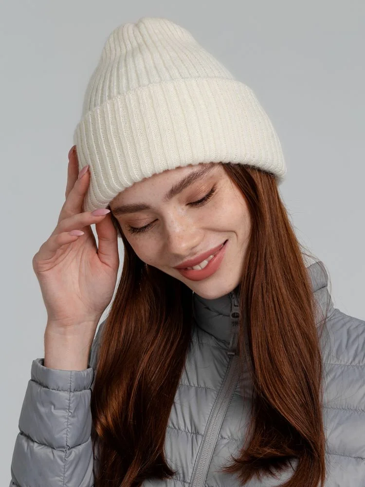 Шапка Capris, молочно-белая (ванильная) - фото 6