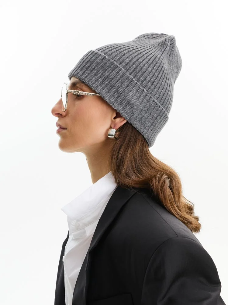 Шапка Bernard, серый меланж - фото 5