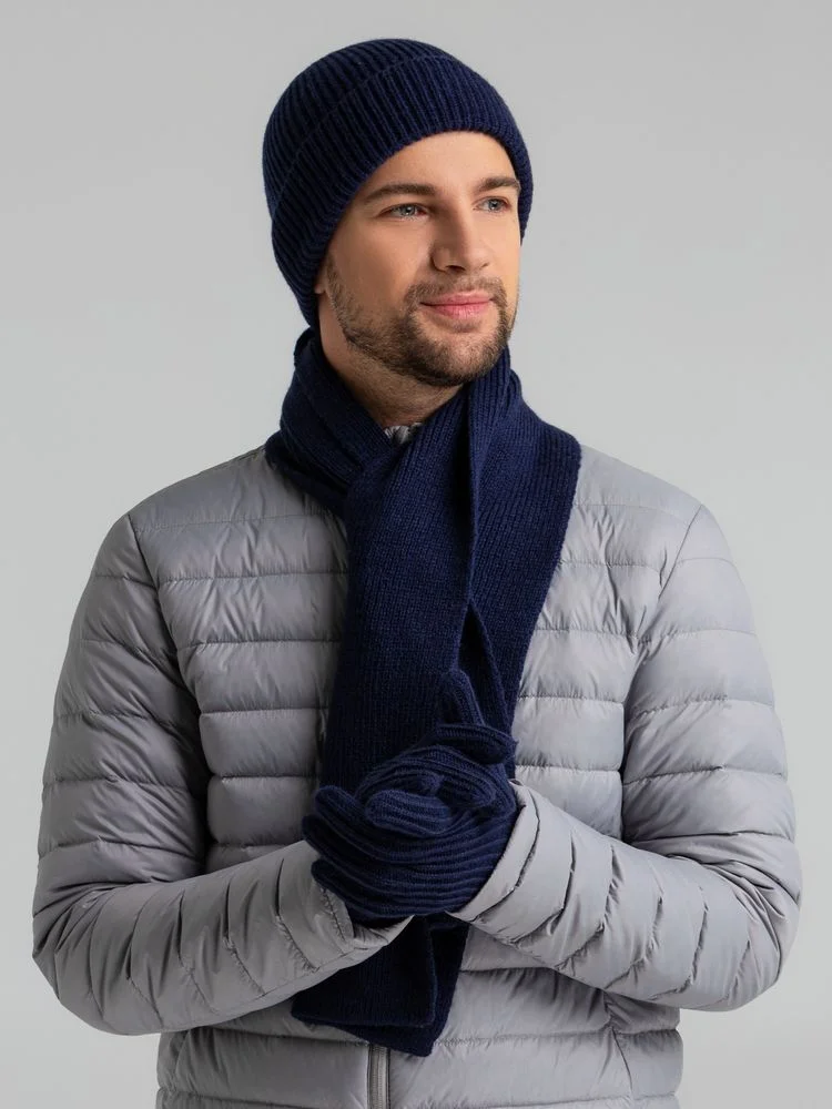 Шапка Bernard, темно-синяя - фото 6