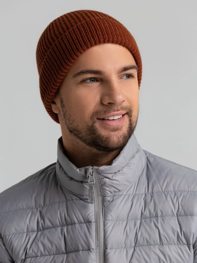 Шапка Bernard, коричневая (терракота) - фото 7