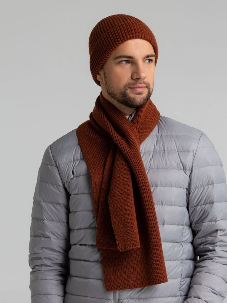 Шапка Bernard, коричневая (терракота) - фото 8