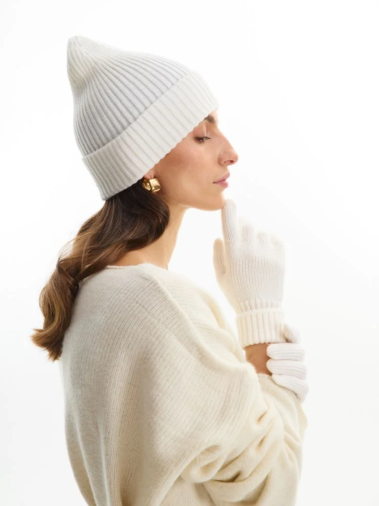 Шапка Bernard, молочно-белая (ванильная) - фото 6