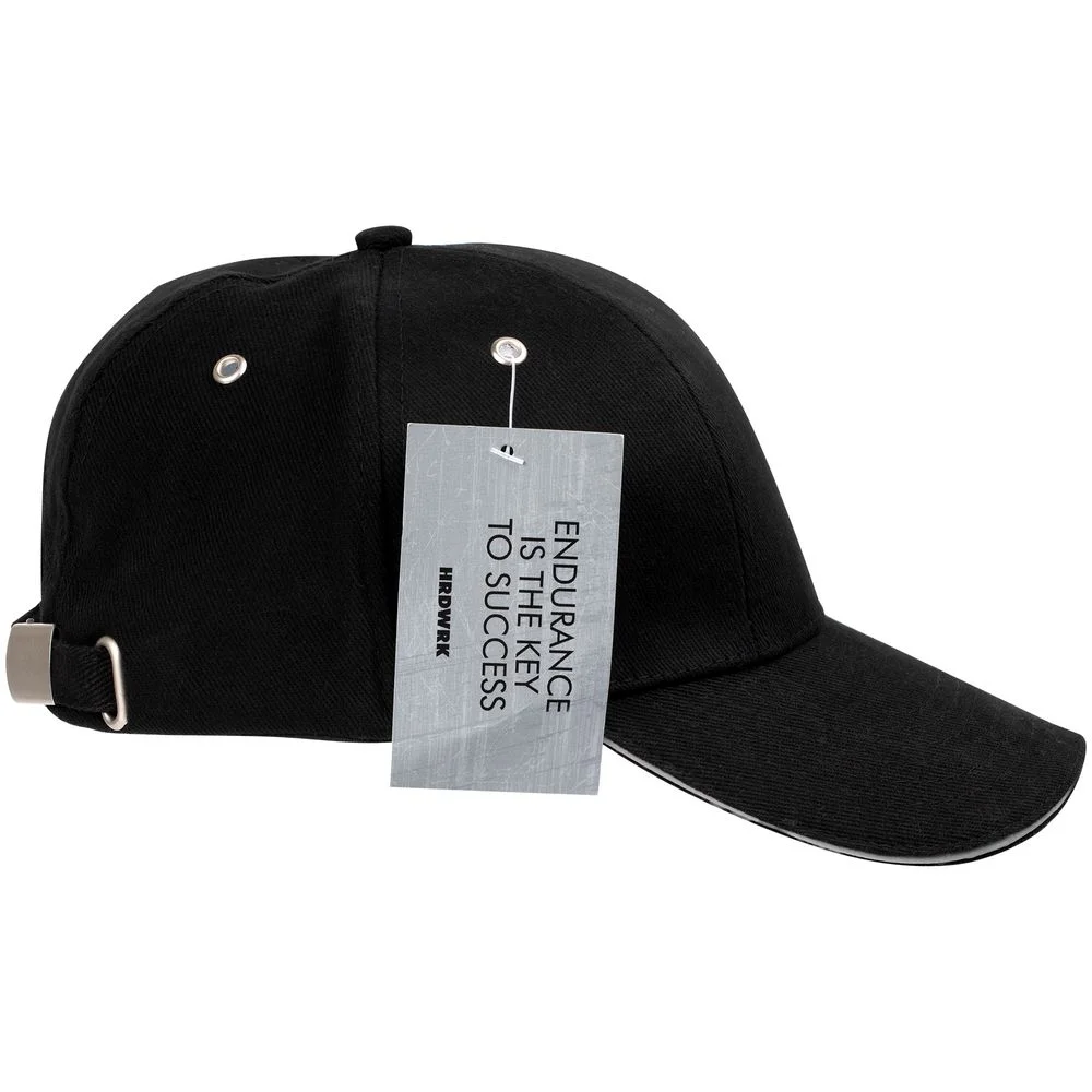 Бейсболка Hard Work Black со светоотражающим элементом - фото 4