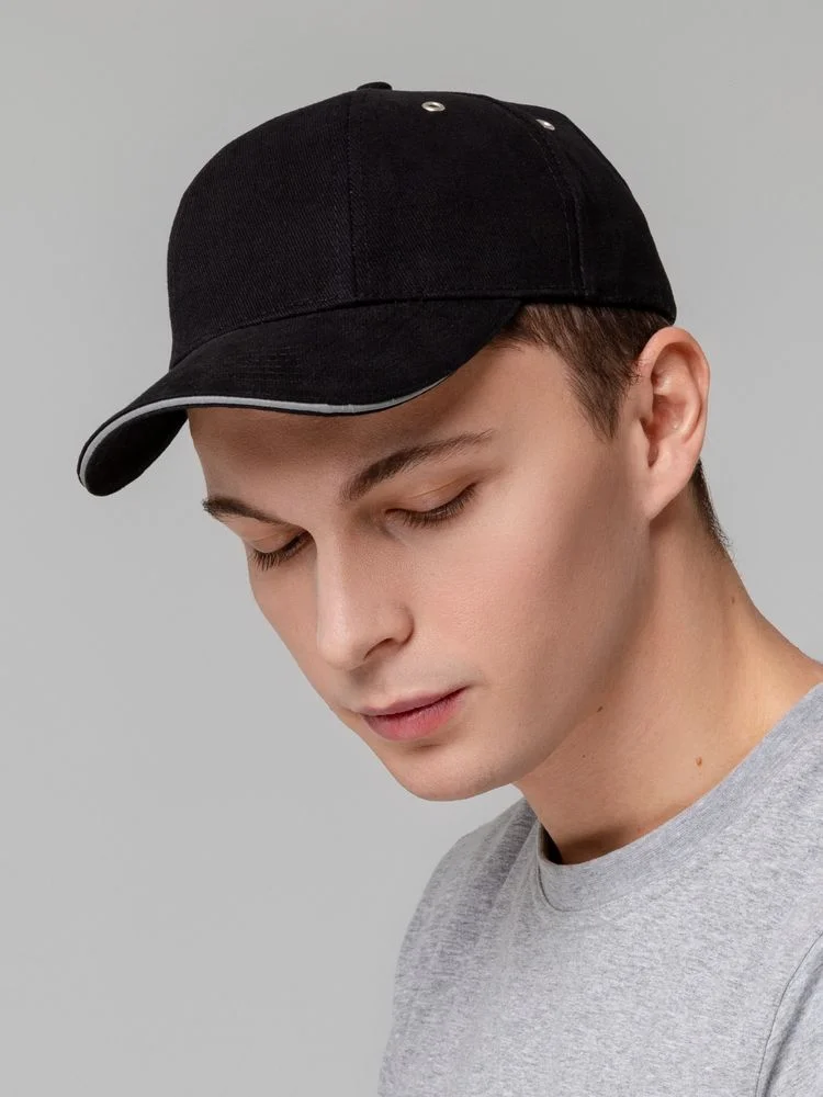 Бейсболка Hard Work Black со светоотражающим элементом - фото 6