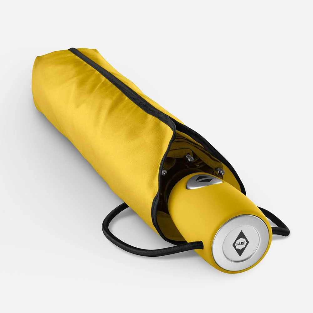 Зонт складной AOC желтый - фото 4