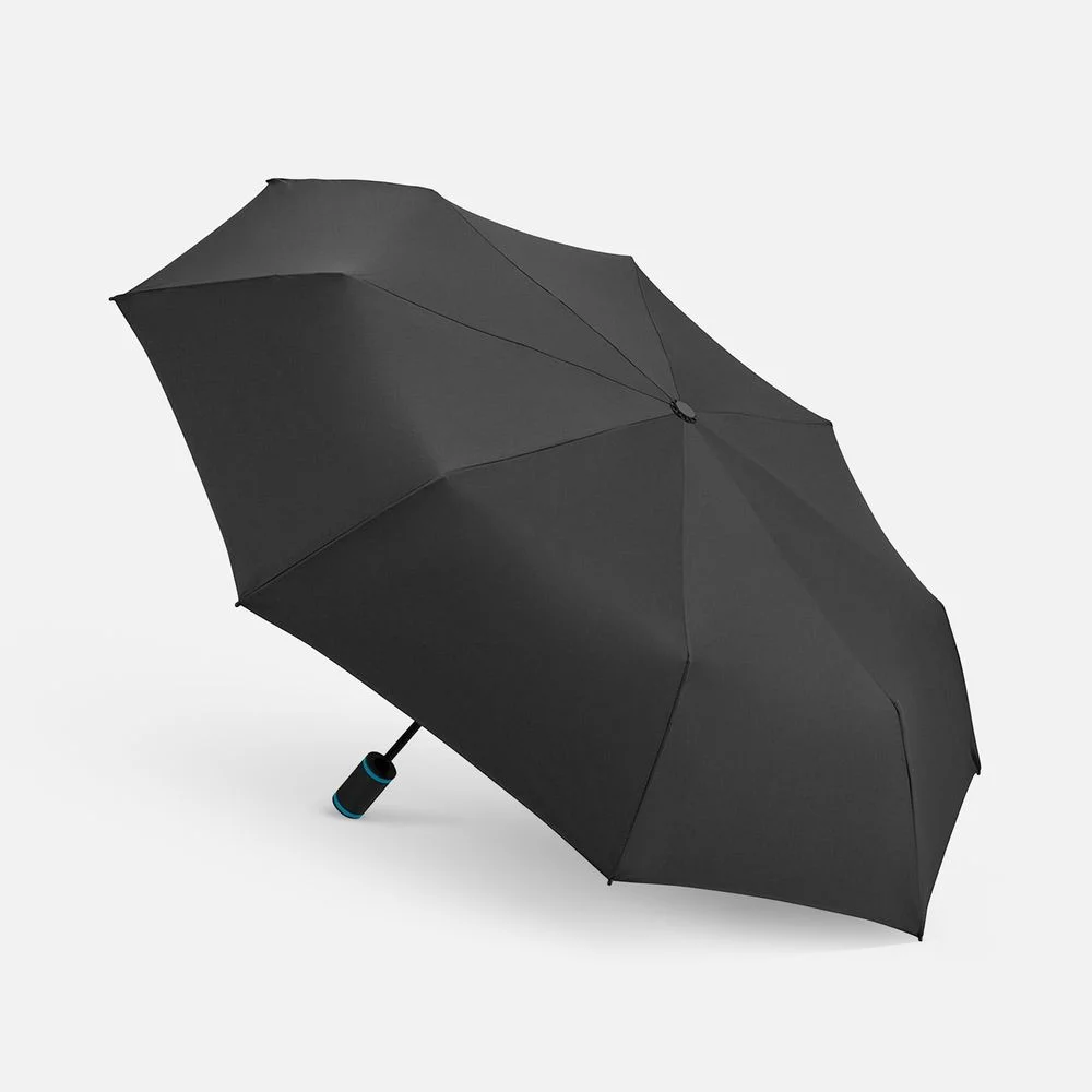 Зонт складной AOC Mini с цветными спицами бирюзовый - фото 2