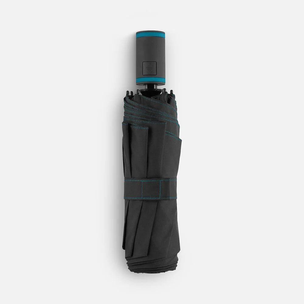 Зонт складной AOC Mini с цветными спицами бирюзовый - фото 6
