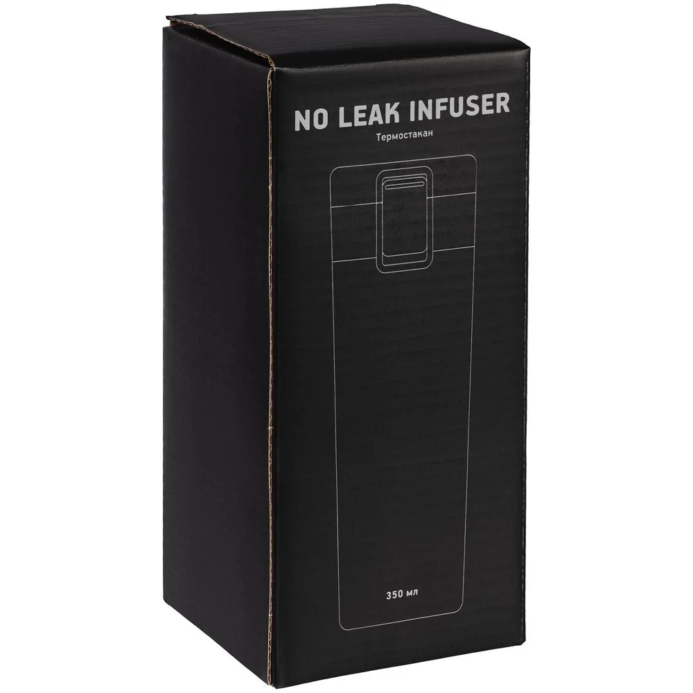 Термостакан с ситечком No Leak Infuser черный - фото 11