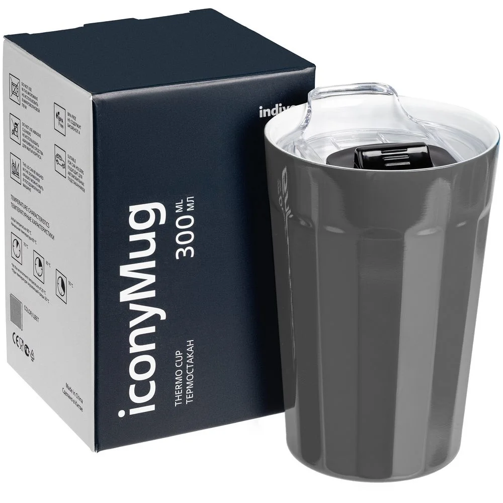 Термостакан iconyMug серый - фото 5
