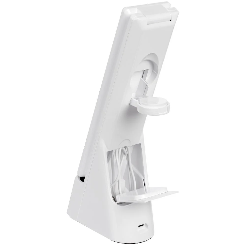 Лампа с беспроводной зарядкой смартфона и часов Powerack, белая - фото 8