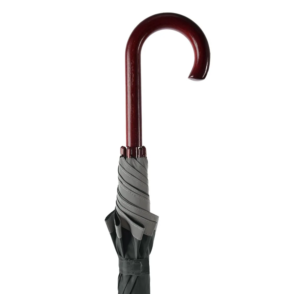 Зонт-трость светоотражающий Reflect черный - фото 3