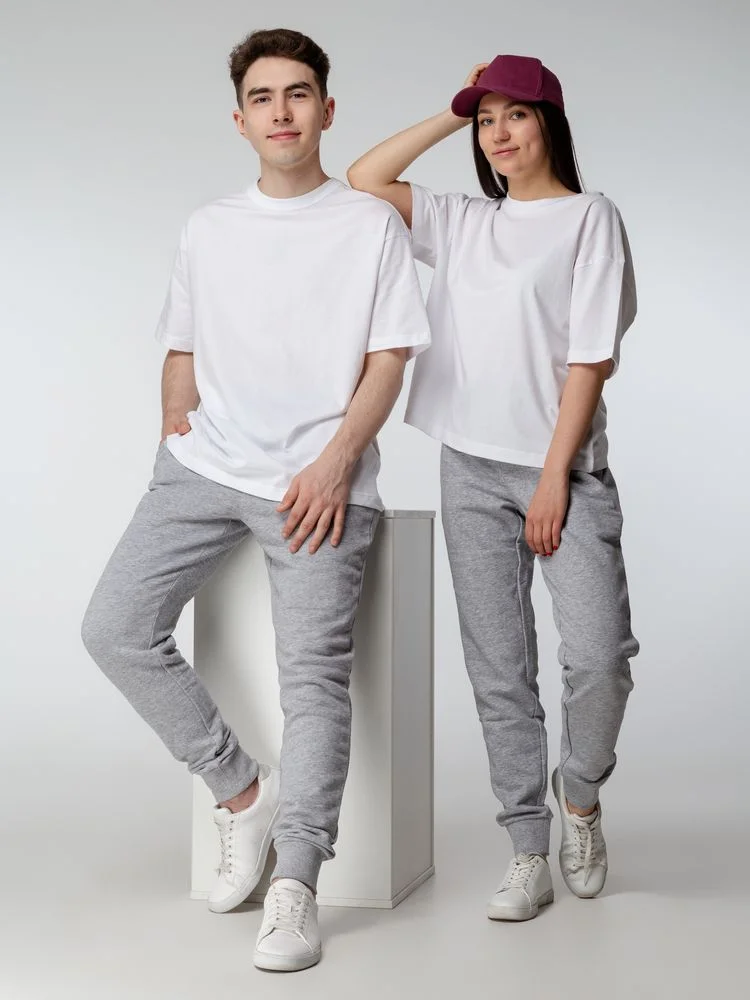 Джоггеры Jumbo серый меланж - фото 10