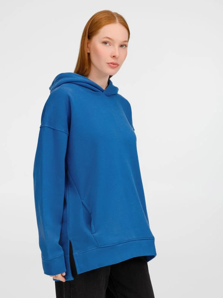 Худи оверсайз унисекс Tolla, синее (джинс) - фото 7