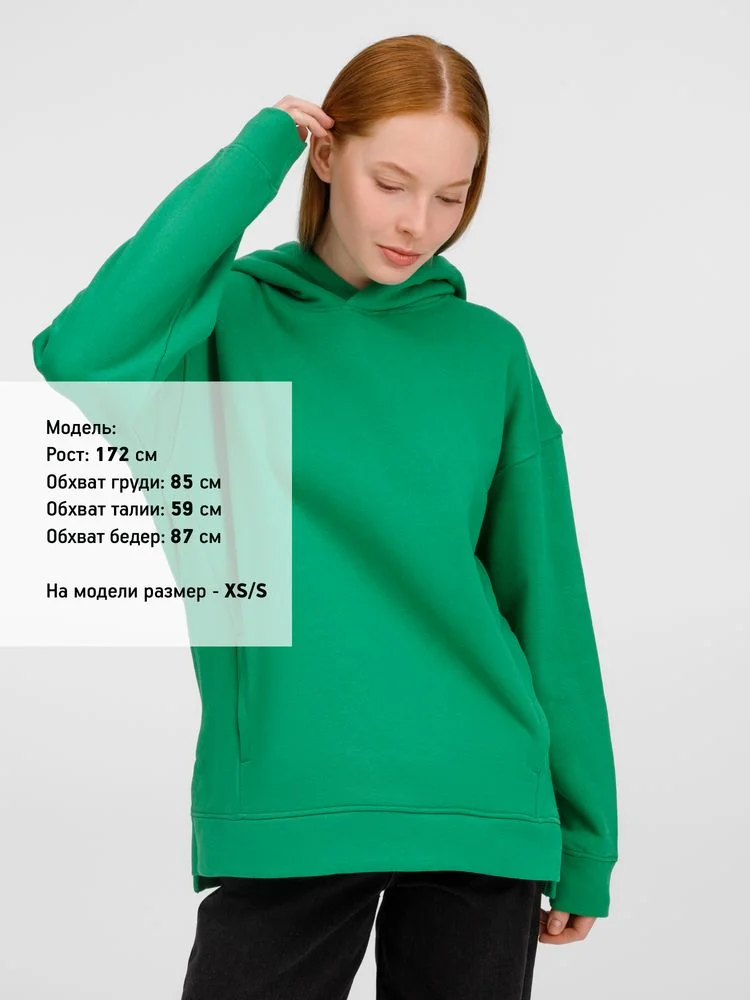Худи оверсайз унисекс Tolla зеленое - фото 10
