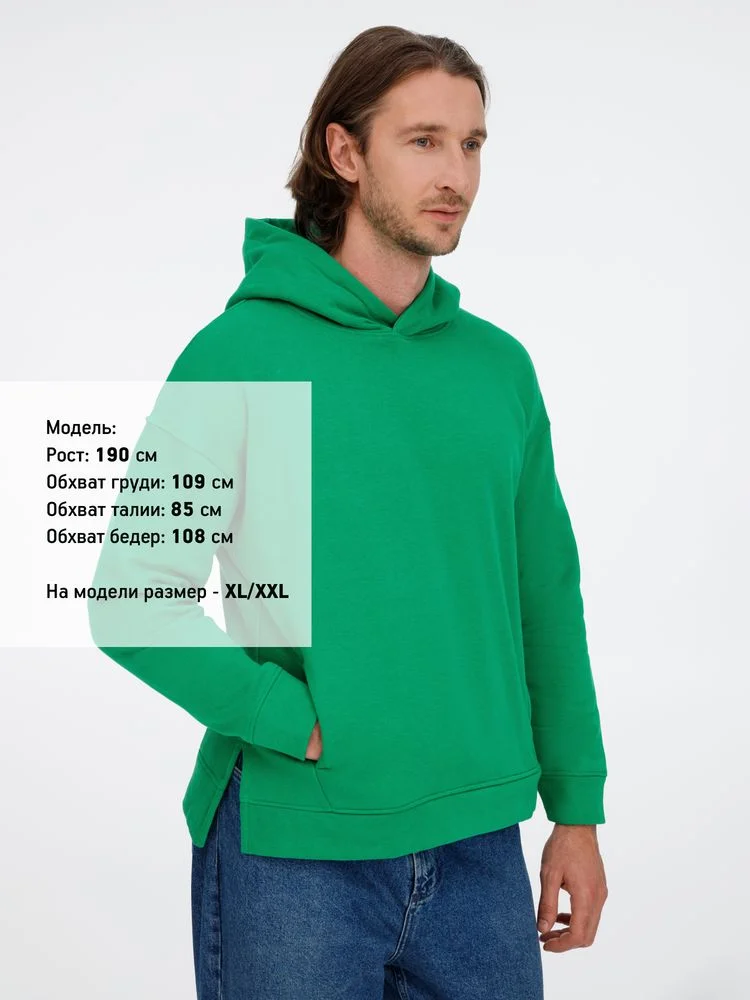 Худи оверсайз унисекс Tolla зеленое - фото 6