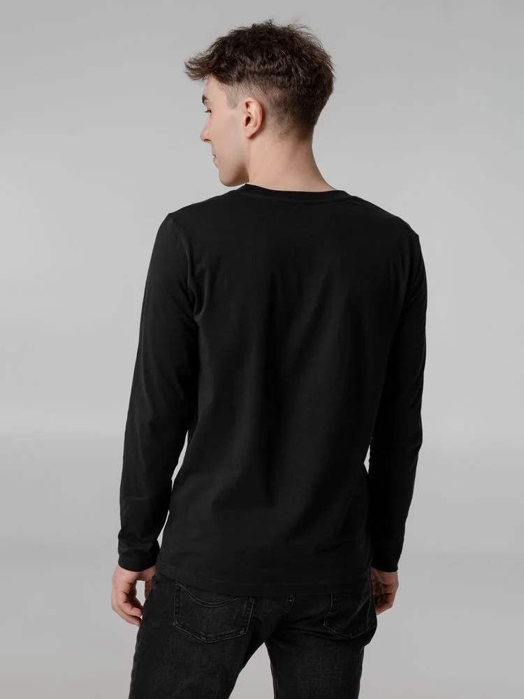 Футболка с длинным рукавом Lehta черная - фото 7