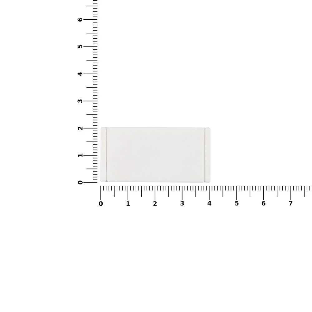 Лейбл из ПВХ Dzeta XS белый - фото 2