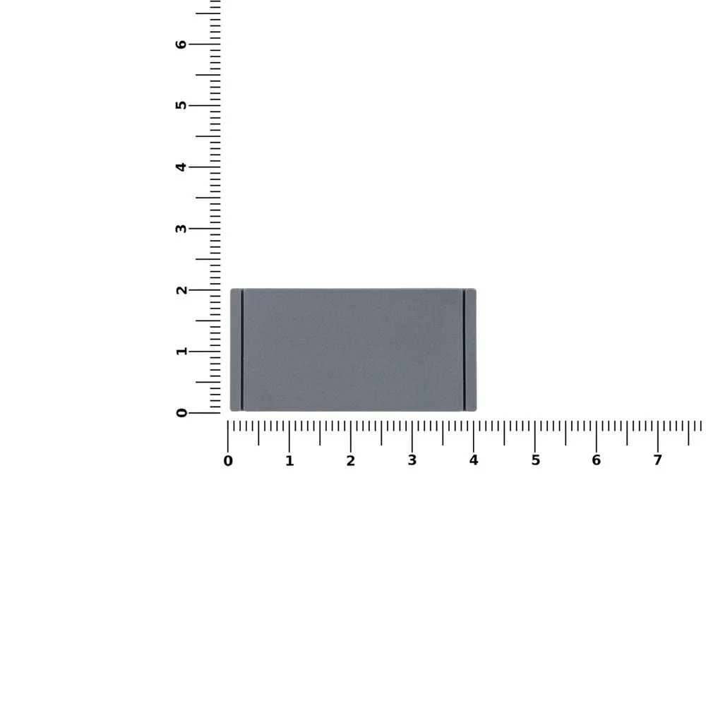 Лейбл из ПВХ Dzeta XS серый - фото 2