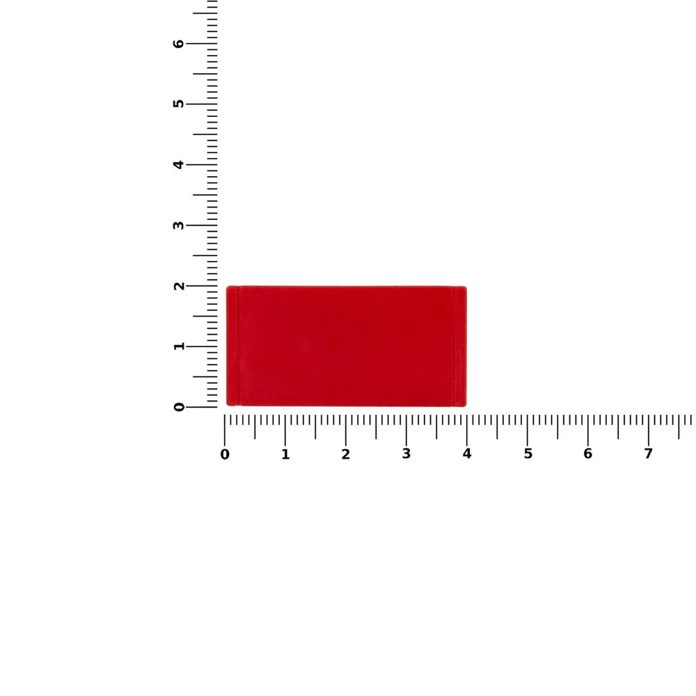 Лейбл из ПВХ Dzeta XS красный - фото 2