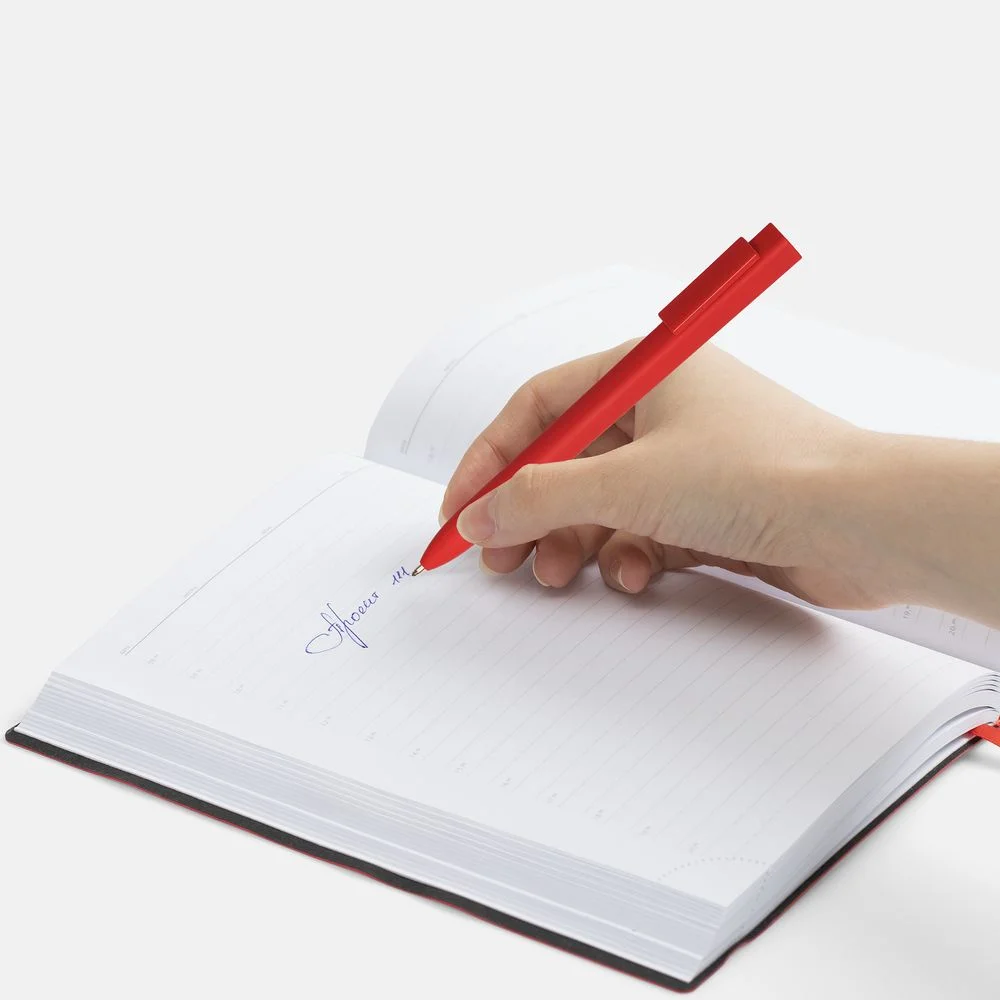 Ручка шариковая Swiper SQ Soft Touch красная - фото 4