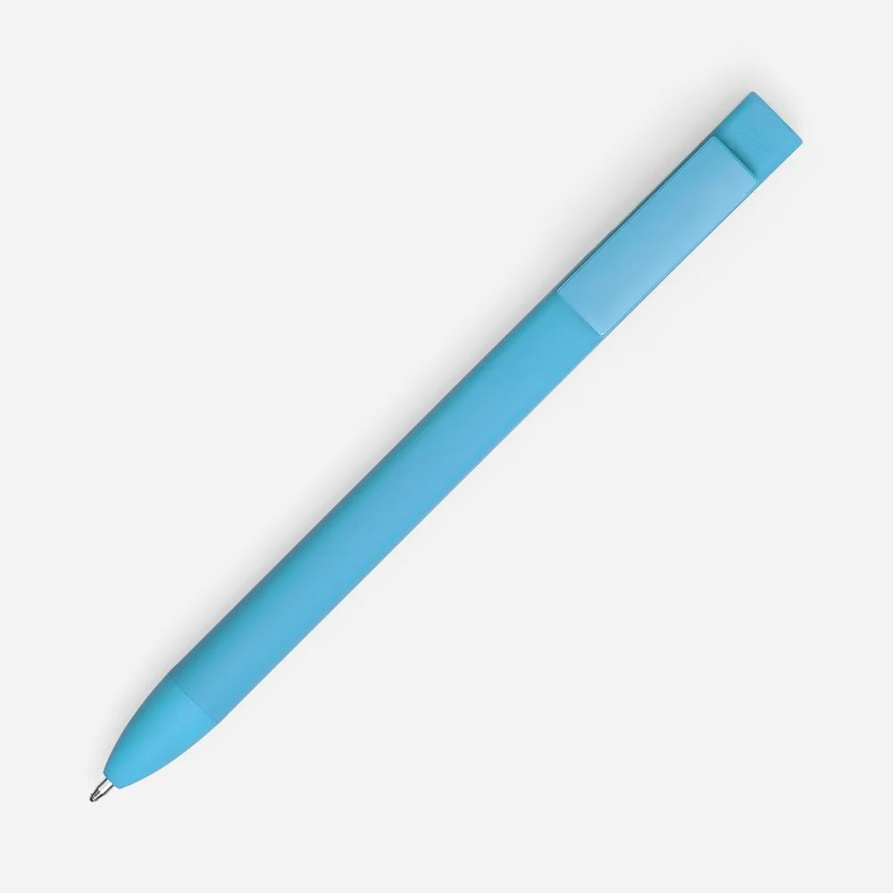 Ручка шариковая Swiper SQ Soft Touch голубая - фото 2