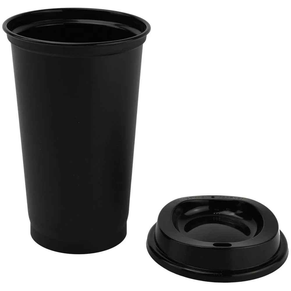 Стакан с крышкой Color Cap Black черный - фото 2