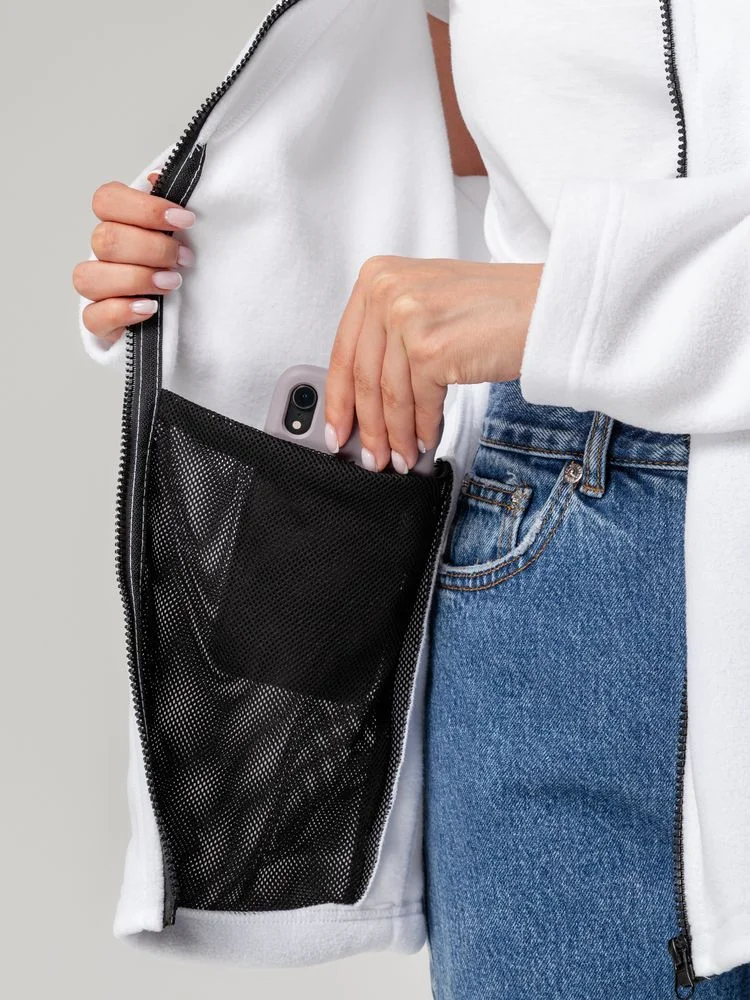 Куртка флисовая унисекс Manakin черная - фото 10