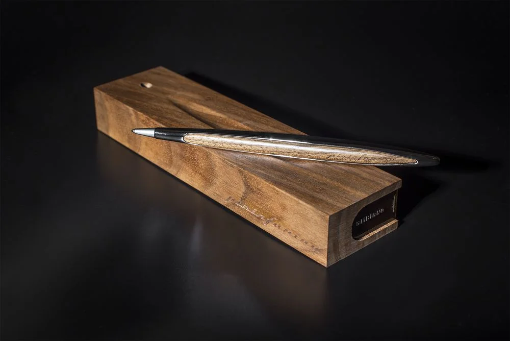 Шариковая ручка Cambiano Shiny Chrome Walnut - фото 6