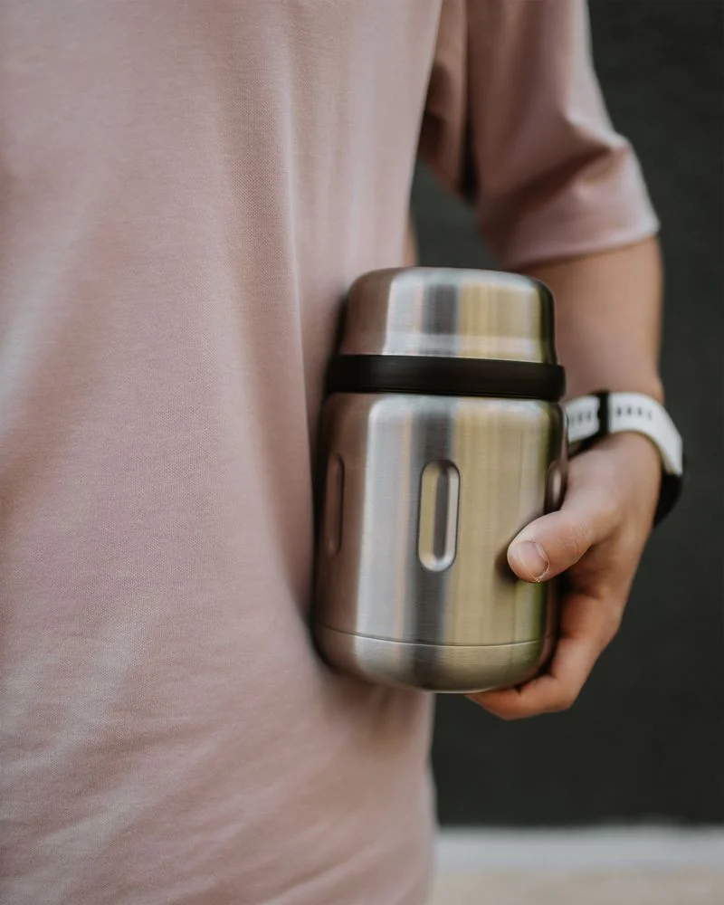 Термос для еды Jerrycan 700 вакуумный стальной матовый - фото 10